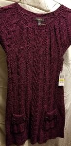 Purple sweater dress sz.m